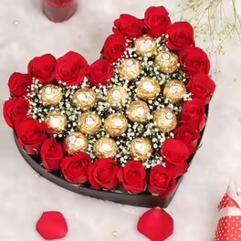 Ferrero Rose Heart Box